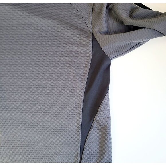 Nike Golf Fit Dry Mens XL Long Sleeve Gray Textured Shirt - Picture 7 of 12